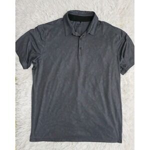 Nike Golf MENS SIZE XL‎ Gray/Black Polo Shirt Dri-FIT Stretch Performance